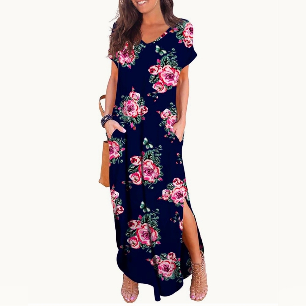 GRECERELLE Women's Casual  Maxi Dress